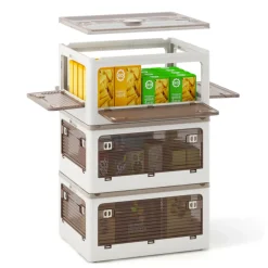 GoPlus (Costway) Stackable Storage Bins with Lids (Set of 3)