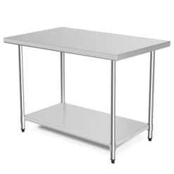Sharper Image Stainless Steel Commercial Kitchen Worktable