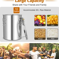 Aibrew Corporation Stainless Steel Home Distillery Kit