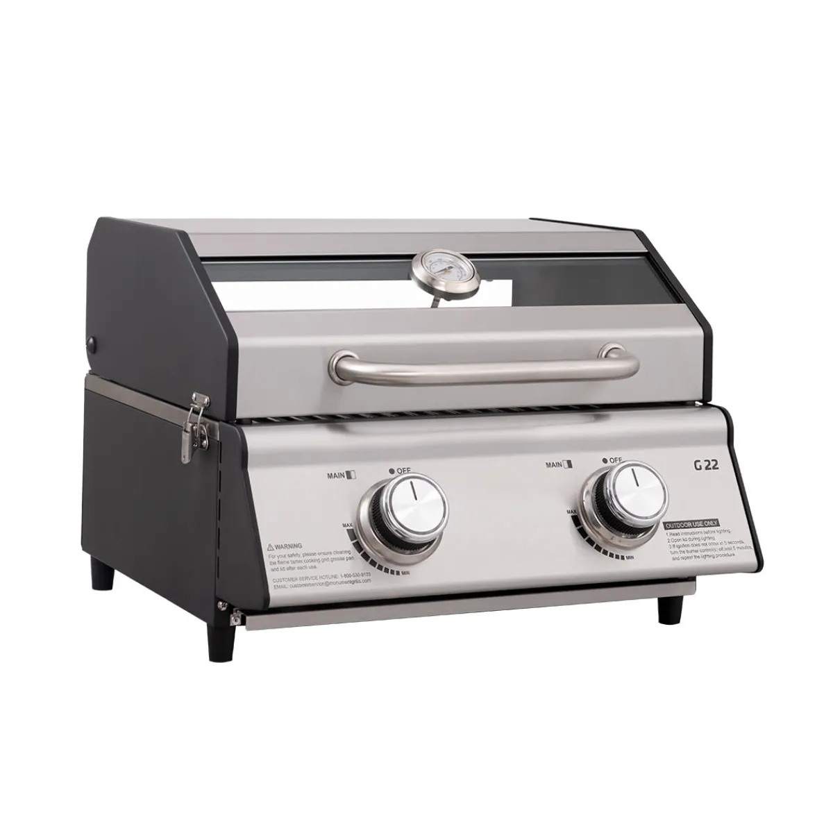 Sharper Image Tabletop Propane Gas Grill
