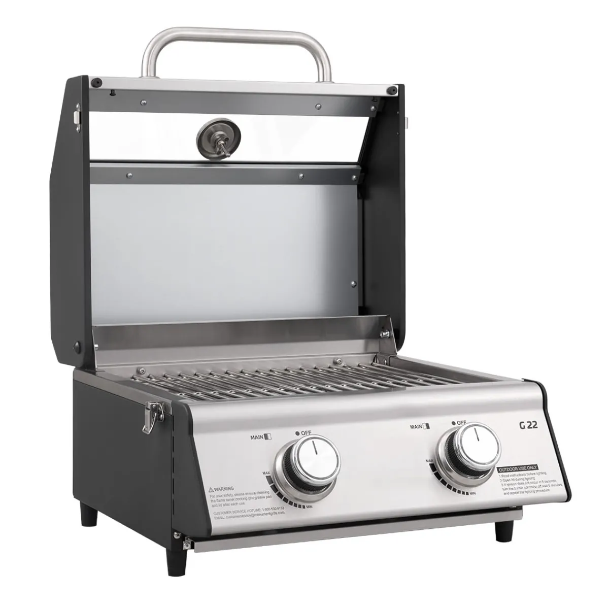 Sharper Image Tabletop Propane Gas Grill