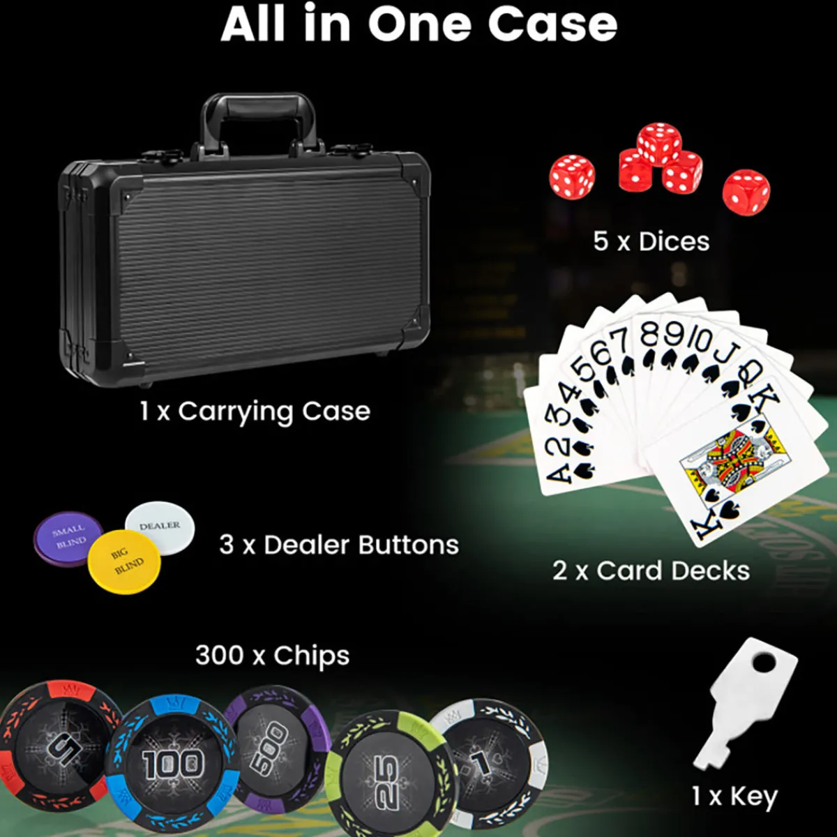 CHH Quality Products, Inc. Texas Hold'em Poker Chip Set
