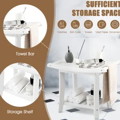 Sharper Image 2-Tier Bathroom Shower Bench