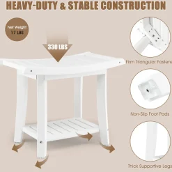 Sharper Image 2-Tier Bathroom Shower Bench