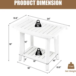 Sharper Image 2-Tier Bathroom Shower Bench