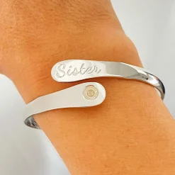 Hollywood Sensation To My Sister Engraved Bracelet