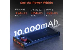 Sharper Image Transparent Fast Charge Power Bank