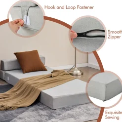 Sharper Image Tri-Fold Sleeper Sofa Bed