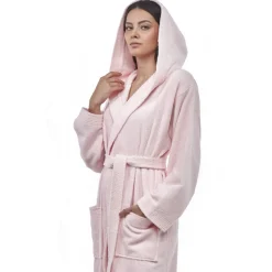 Conair (Personal Care Division) Turkish Cotton Ankle Length Hooded Bathrobe