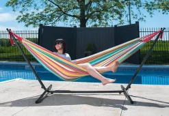 Vivere Ltd. Two-Person 9-Ft. Hammock and Stand