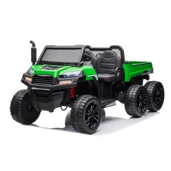 Kids DTI Direct Inc 24V 6 Wheeler Tractor Trailer with Dump Cart
