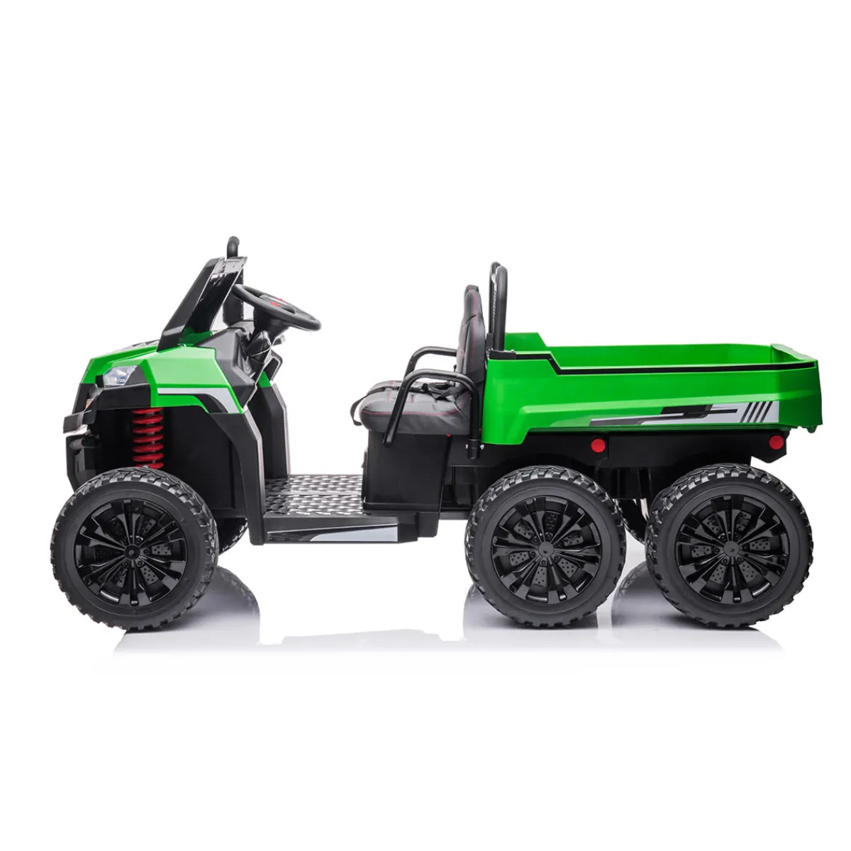 Kids DTI Direct Inc 24V 6 Wheeler Tractor Trailer with Dump Cart