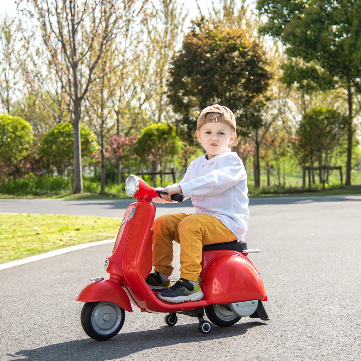 DTI Direct Inc 12V E-Vespa Ride-On Scooter