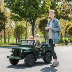 Kids DTI Direct Inc 24V Military Willy Jeep Ride-On