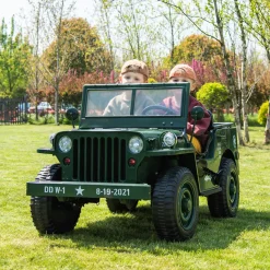 Kids DTI Direct Inc 24V Military Willy Jeep Ride-On