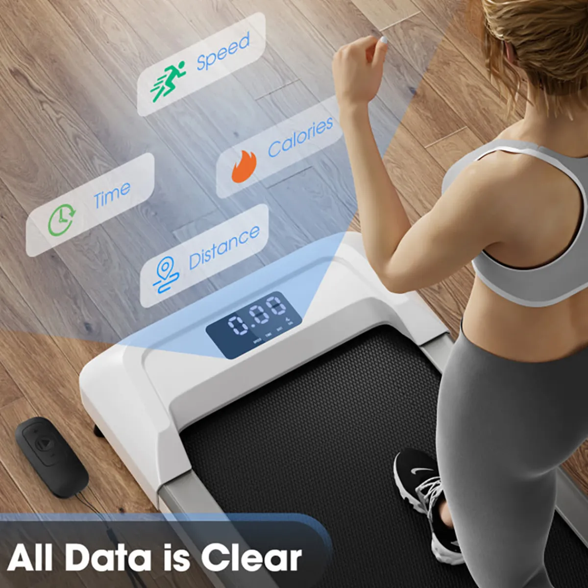 QualGear dba Star Ergonomics Walking Pad Under Desk Treadmill