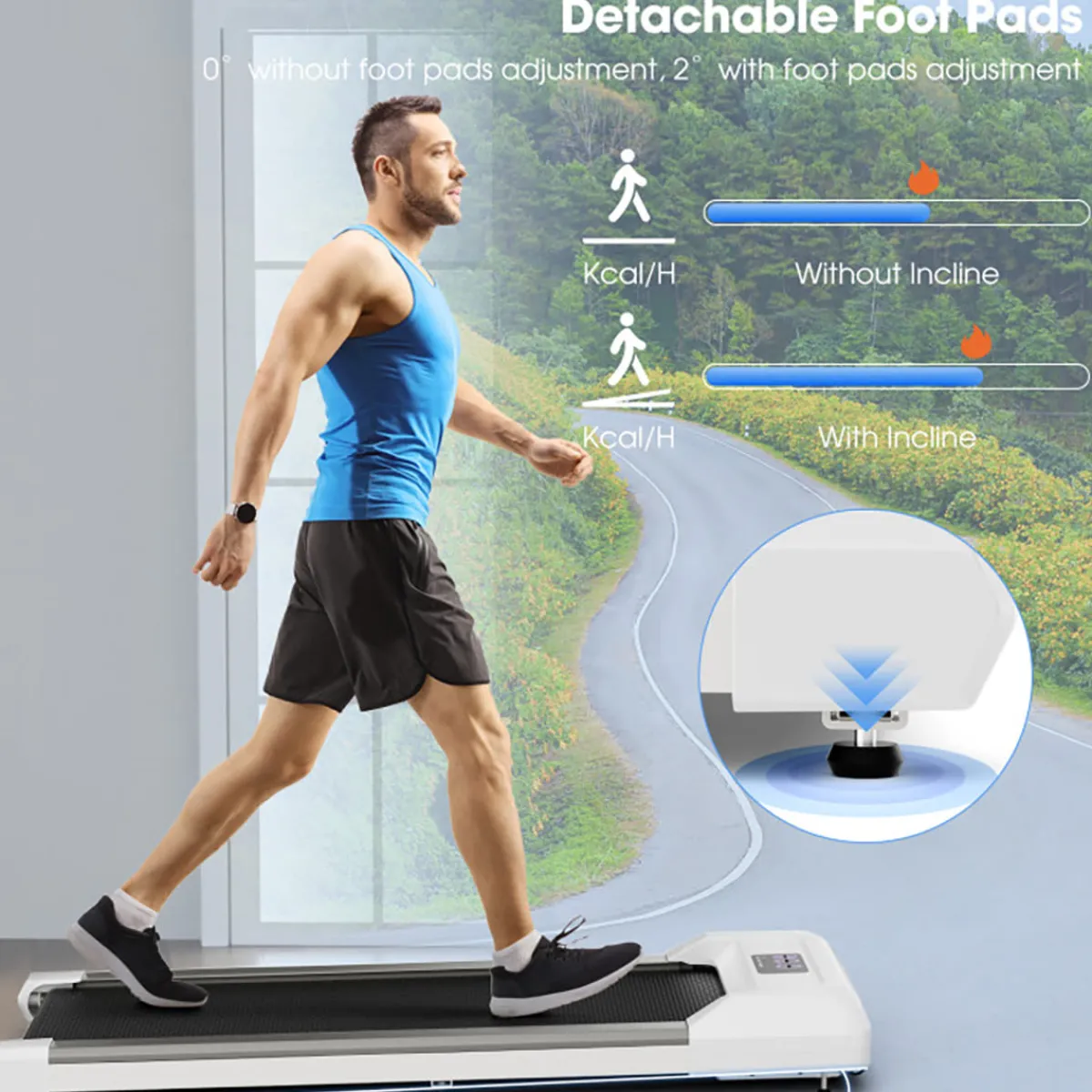 QualGear dba Star Ergonomics Walking Pad Under Desk Treadmill