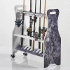 ReelSonar Inc Waterproof Rolling 16 Fishing Rod Rack
