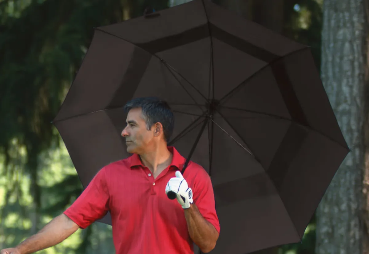 Sharper Image Wind Resistant Golf Umbrella