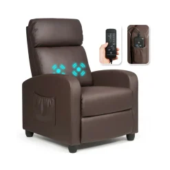 Sharper Image Wingback Massaging Recliner Chair