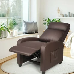 Sharper Image Wingback Massaging Recliner Chair
