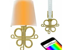 Vupoint Solutions, Inc. Wireless LED Wall Sconces (Set of 2)