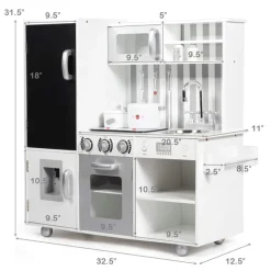 GoPlus (Costway) Wooden Pretend Play Kitchen with Sound