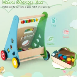 GoPlus (Costway) Wooden Push Walker Activity Center