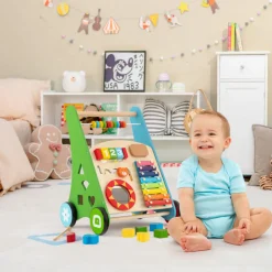 GoPlus (Costway) Wooden Push Walker Activity Center