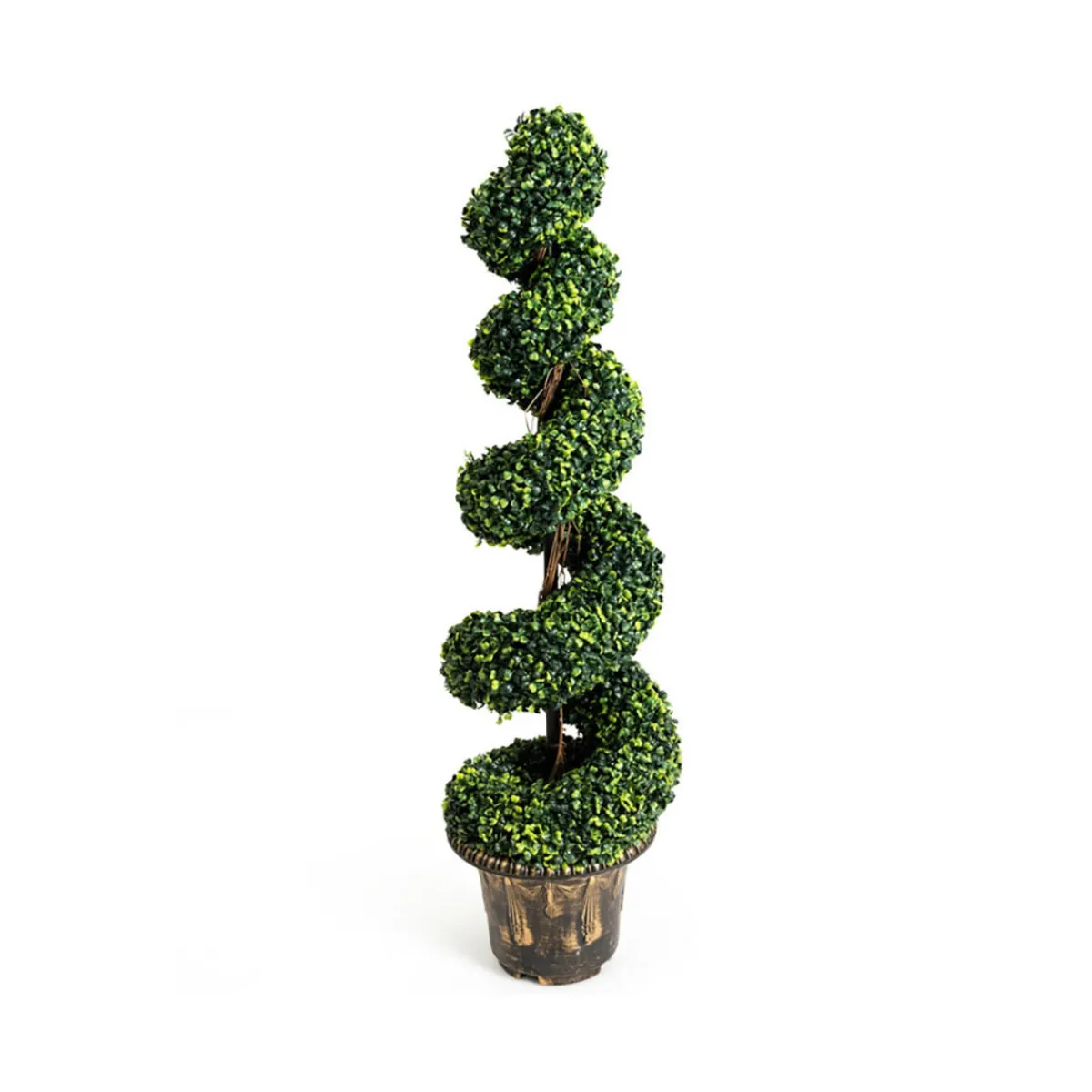 GoPlus (Costway) 4' Artificial Boxwood Spiral Topiary Trees (Set of 2)