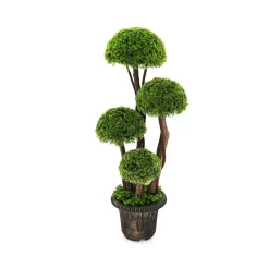 GoPlus (Costway) 3' Artificial Cedar Topiary Tree with Rattan Trunk