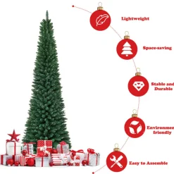 Village Lighting Company 7' Artificial Pencil Christmas Tree