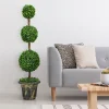 GoPlus (Costway) 4' Artificial Topiary Triple Ball Tree