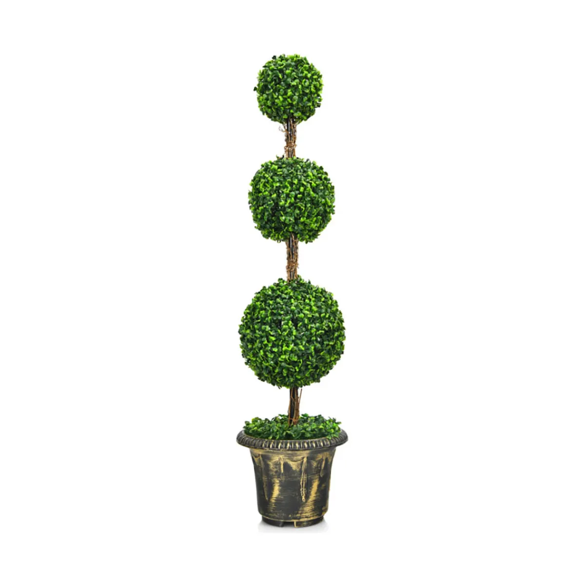 GoPlus (Costway) 4' Artificial Topiary Triple Ball Tree