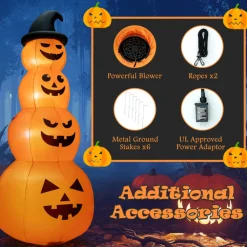GoPlus (Costway) 8' Inflatable Halloween Pumpkin Stack