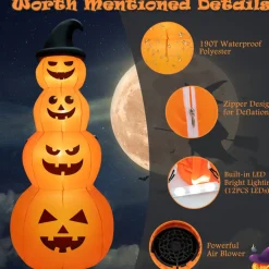 GoPlus (Costway) 8' Inflatable Halloween Pumpkin Stack