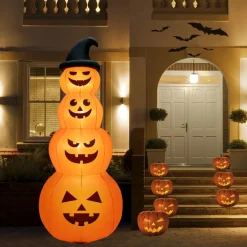 GoPlus (Costway) 8' Inflatable Halloween Pumpkin Stack