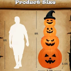 GoPlus (Costway) 8' Inflatable Halloween Pumpkin Stack