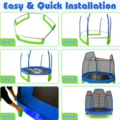 GoPlus (Costway) 7' Kids Bounce Jumper Trampoline with Enclosure