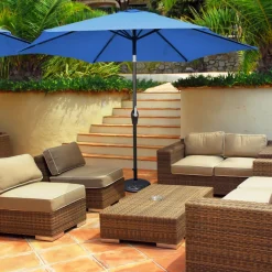 Sharper Image 9' Market Patio Table Umbrella