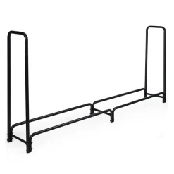 Shinerich International Inc 8' Outdoor Steel Firewood Log Rack