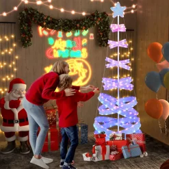 Village Lighting Company 7' Pre-Lit Spiral Christmas Tree Decoration