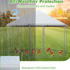 GoPlus (Costway) 13' Wire Mesh Hexagonal Chicken Coop