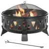 Shinerich International Inc 30'' Antique Wood-Burning Fire Pit