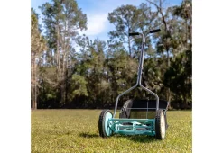 Teleshop Inc. (Beauty Ko LLC) 14'' 5-Blade Push Reel Lawn Mover with Grass Catcher