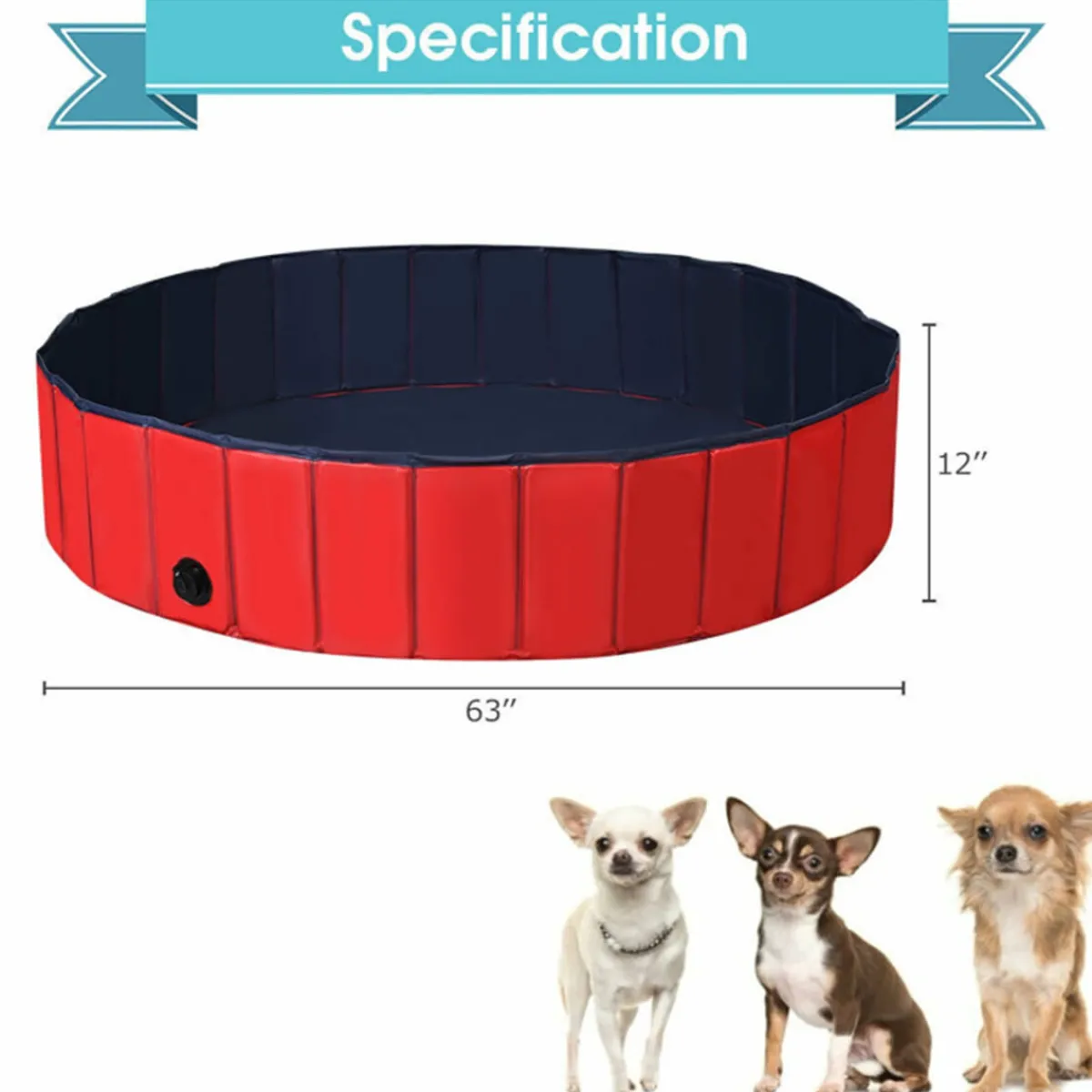 B u0026 D Group 63'' Foldable Leakproof Pool