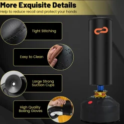 Teleshop Inc. 68'' Freestanding Punching and Kickboxing Bag
