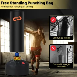 Teleshop Inc. 68'' Freestanding Punching and Kickboxing Bag