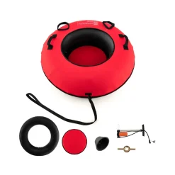 GoPlus (Costway) 40'' Heavy-Duty Inflatable Snow Sled with Tow Strap