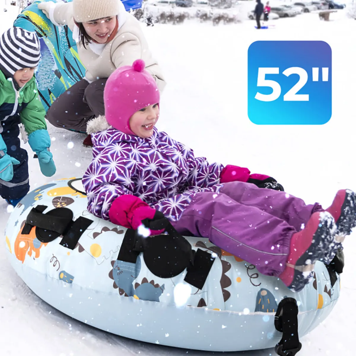 GoPlus (Costway) 52'' Heavy-Duty Inflatable Snow Sled